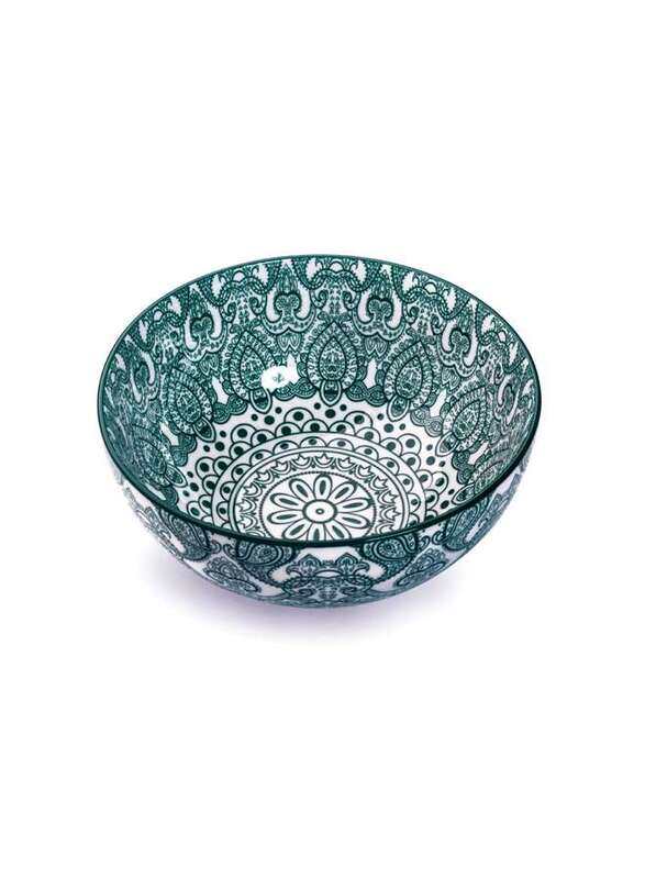 

Che Brucia Arabesque Green Porcelain Bowl 17.4 cm/ 7