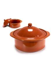 Arte Regal Brown Clay Cooking Pot 2.5 Liter