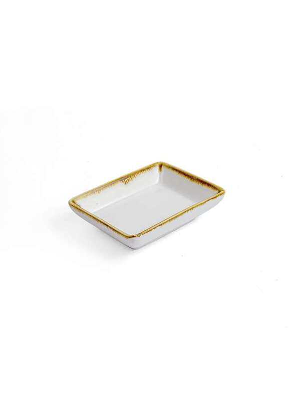 

Porceletta Ivory Mocha Porcelain Rectangular Dish 9 cm / 3.5