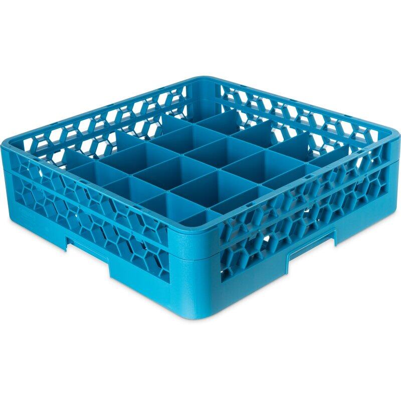 

Jiwins Plastic 20-compartment Glass Rack Blue