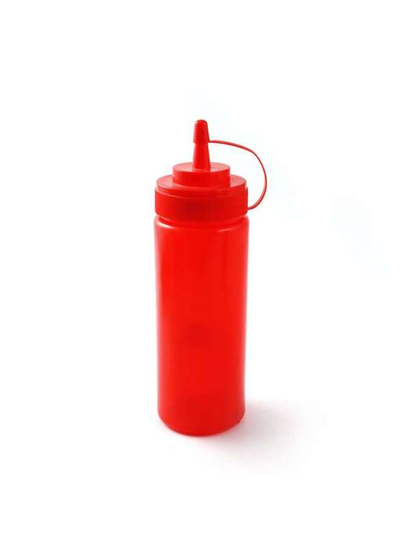 Plastic 350 ml Squeezer Red