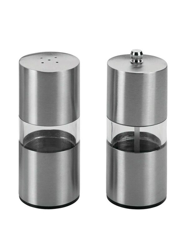 

Metaltex wooden Set Mill+Salt Shakers 13 cm Silver