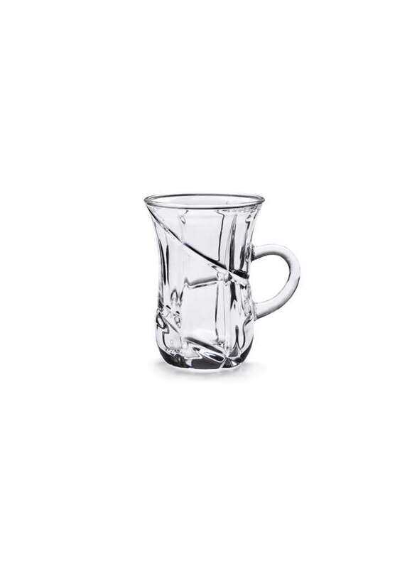 

Vague Glass Tea Cup Elegancy Belly 100 ml 6 Pieces
