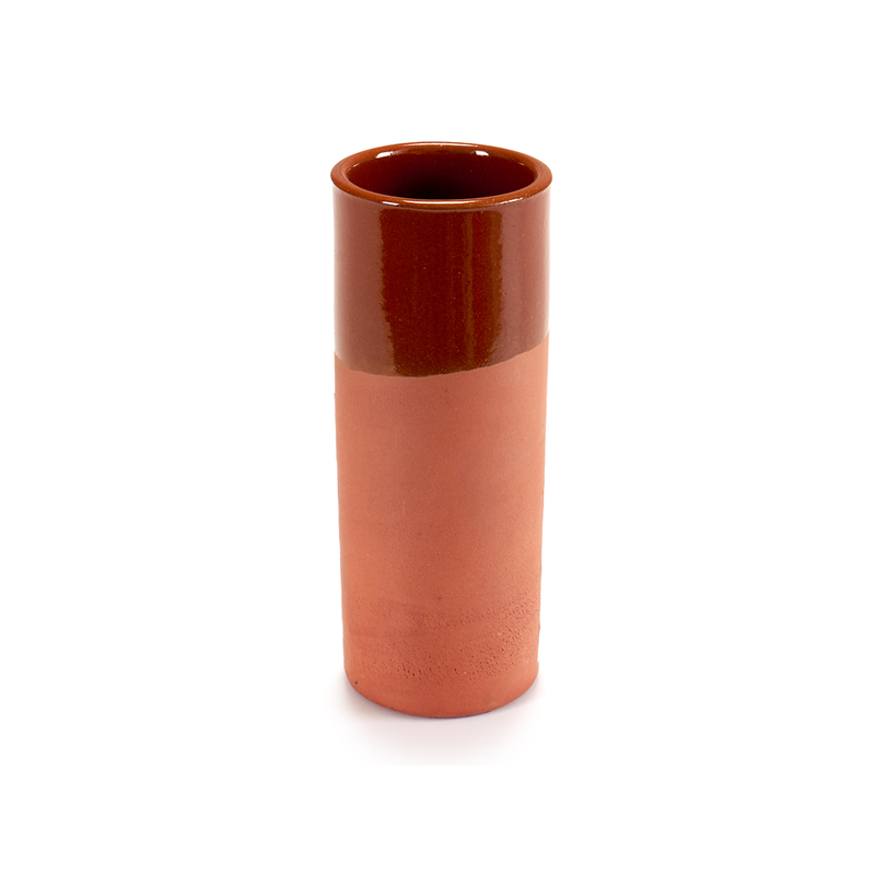 Arte Regal Brown Clay Vase Tube 330 ml