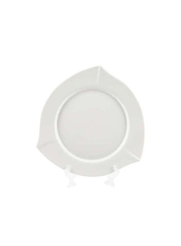 Porceletta Ivory Porcelain Triangle Plate 24 cm / 10"