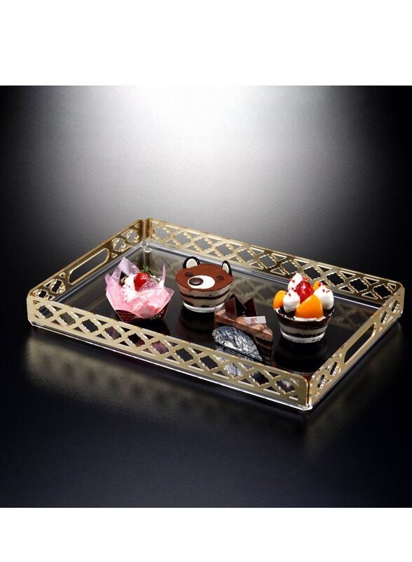 

Vague Laser Tray Golden 56 cm