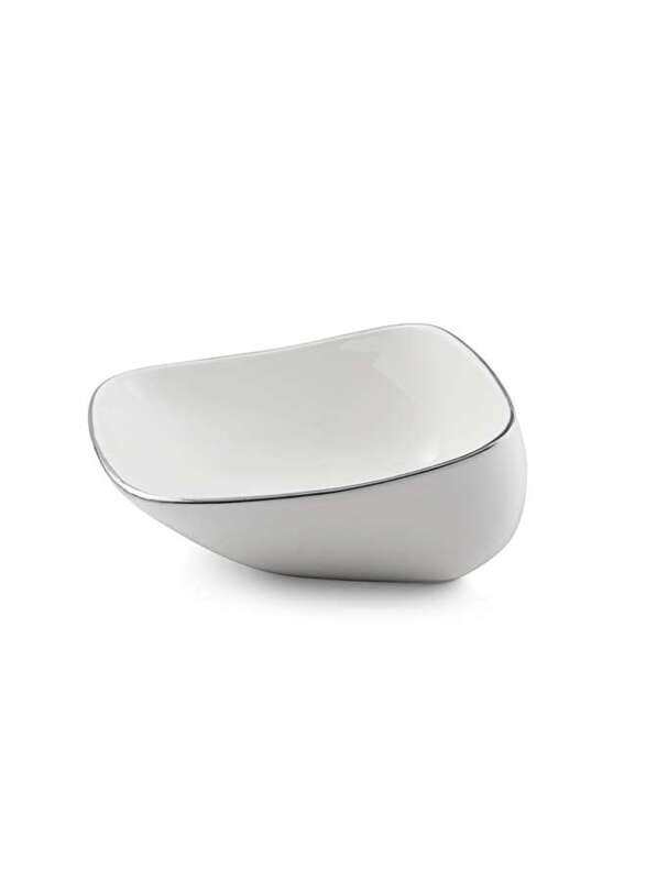 

Generic Porcelain Silver 16 cm Square Bowl