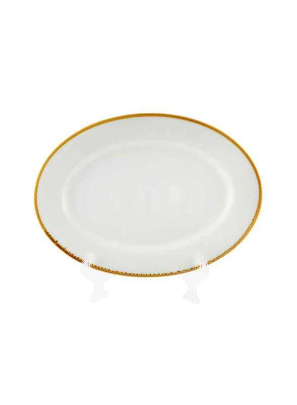 

Porceletta Ivory Mocha Porcelain Oval Plate 30 cm / 12