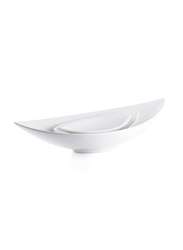 Porceletta Ivory Porcelain Boat Bowl 16 cm