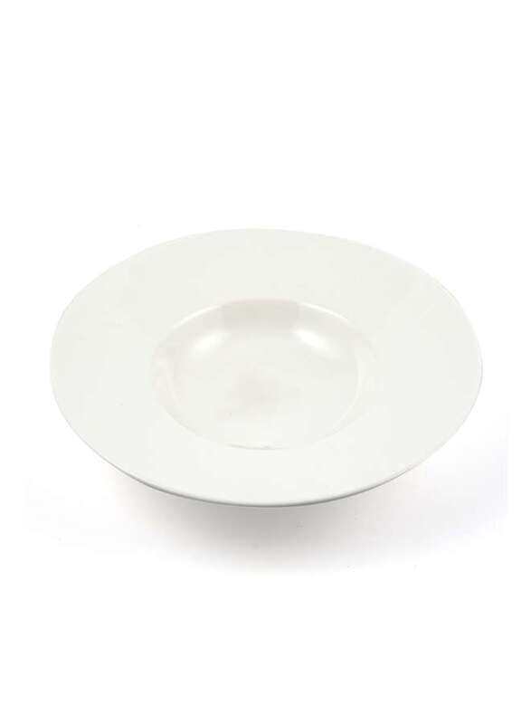 Porceletta Ivory Porcelain English Soup Plate 12"