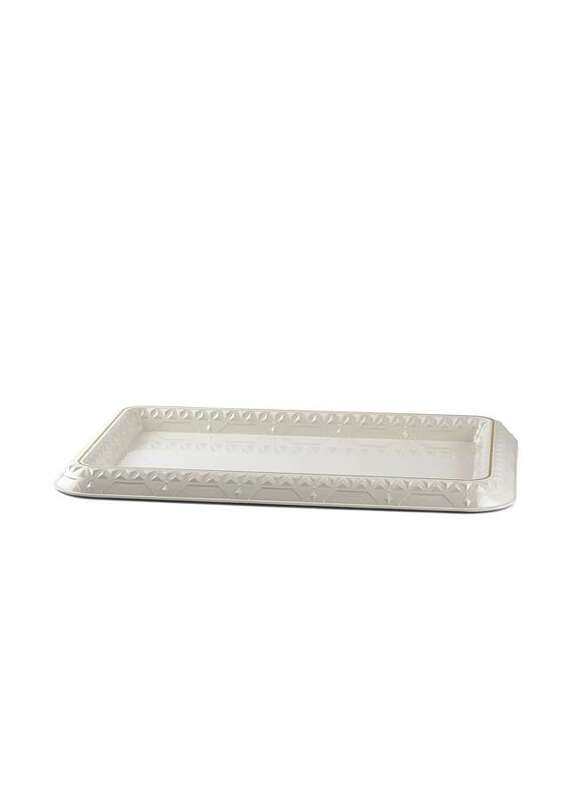 Rose White Plastic Tray 49 cm RS-2121