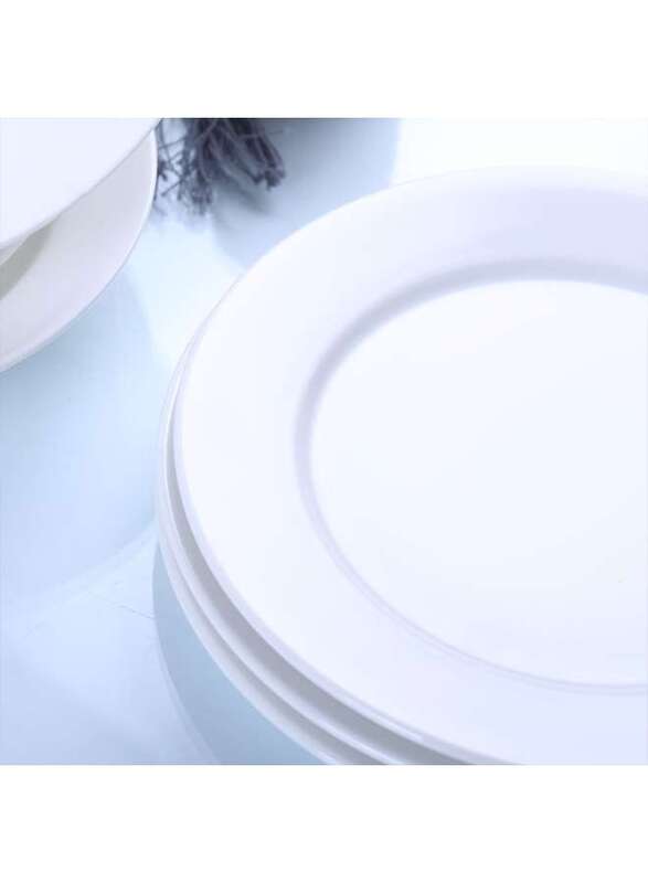 Porceletta Ivory Porcelain Flat Plate 15.5 cm / 6"
