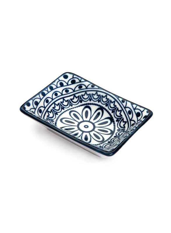 

Che Brucia Arabesque Blue Porcelain Small Rectangular Dish 8.5 cm / 3.4