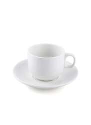 Porceletta Ivory Porcelain Coffee and Tea Cup & Saucer 80 ml
