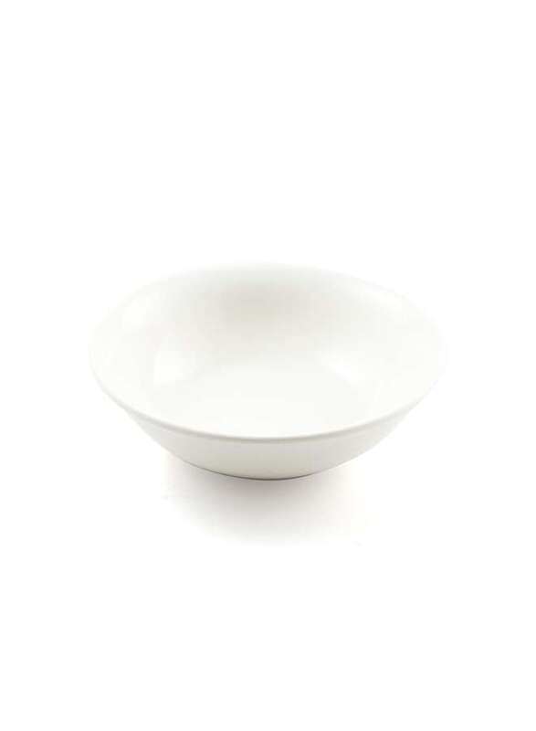 Porceletta Ivory Porcelain Rimmed Salad Bowl 12.5 cm