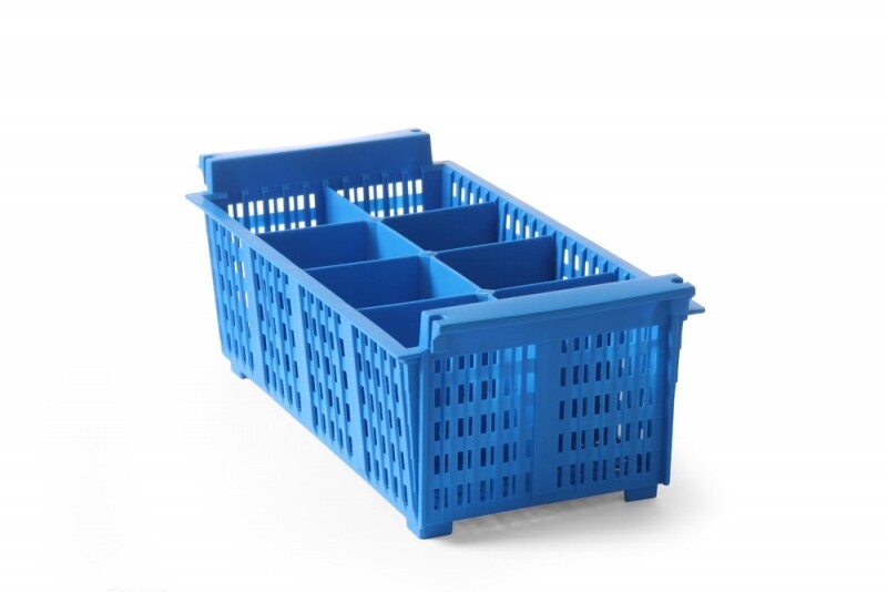 

Jiwins Plastic 8-compartment Cutlery Basket with out Handle Blue