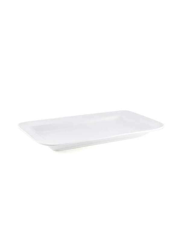 

Porceletta Ivory Porcelain Rectangular Buffet Plate 40 cm / 16