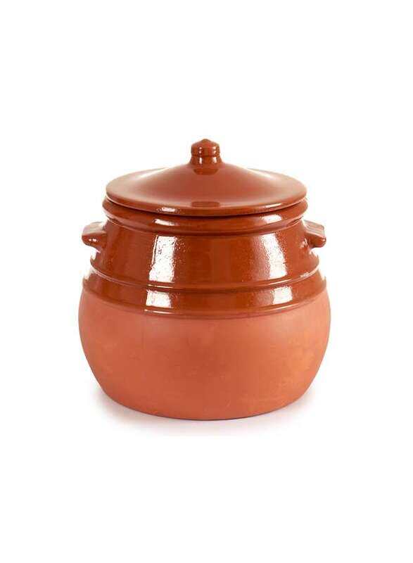 

Arte Regal Brown Clay Belly Cooking Pot 3.5 Liter