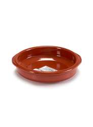 Arte Regal Brown Clay Round Deep Plate with Handle 14 cm