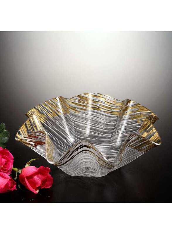 

Vague Acrylic Flower Bowl Golden 27 cm