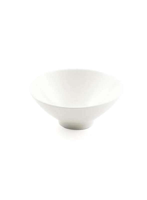 

Porceletta Ivory Porcelain Bugle Conic Bowl 10 cm / 4