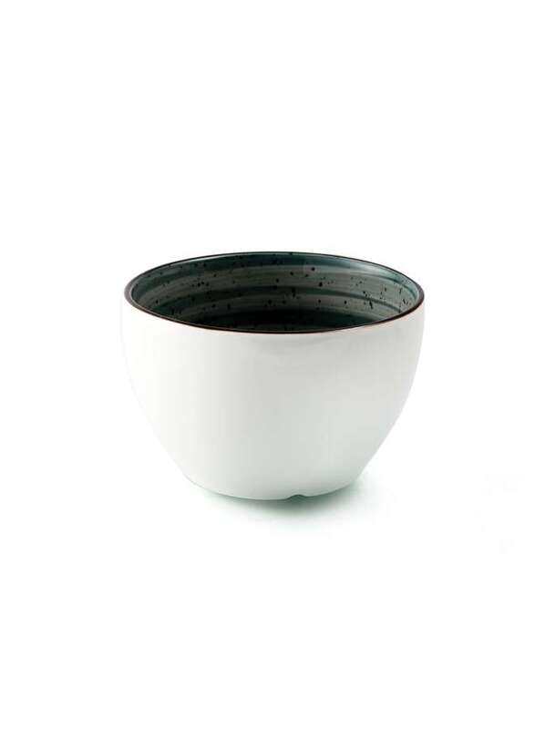 

Porceletta Green Color Glazed Porcelain Soup Cup 4