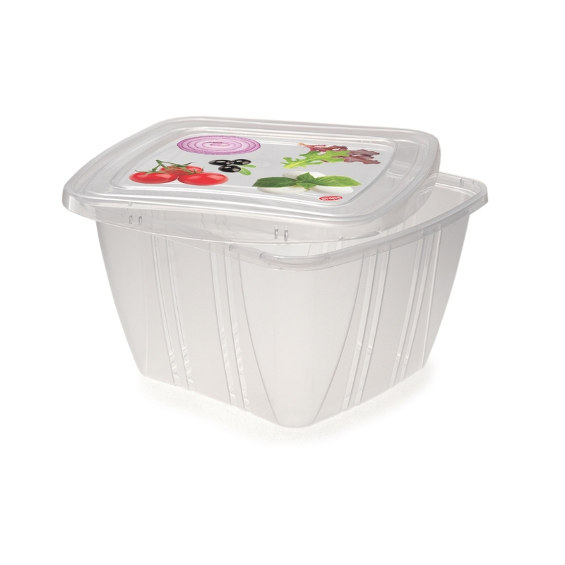 Snips 3 Pieces Fresh Square Container 1 Liter