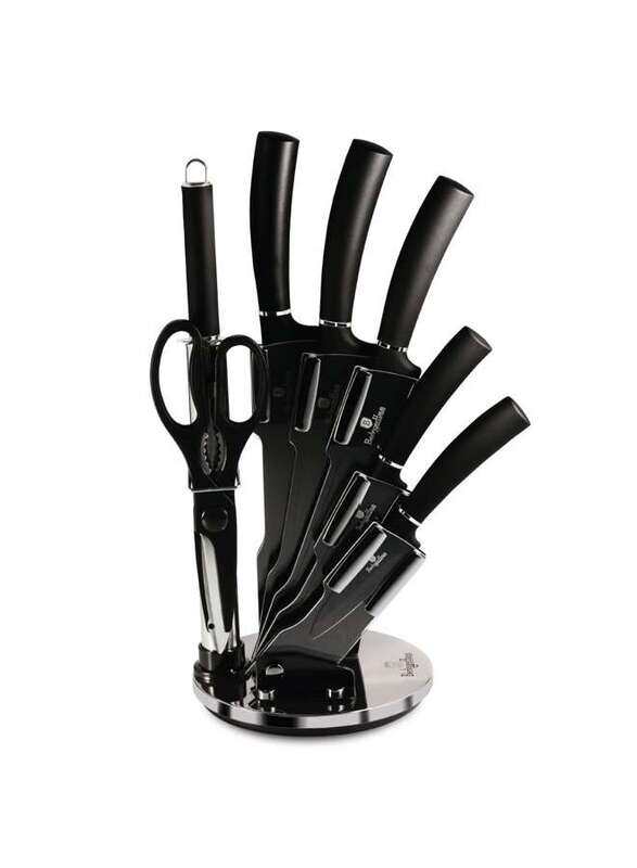 

Berlingerhaus Berlinger Haus 8 Pieces Knife Set with Stand Black