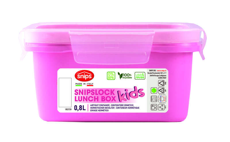 Snips Unicorn Snipslock Square Lunchbox 800 ml