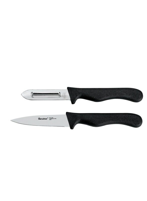 

Metaltex Steel Set of Basic Paring Knife+Vegetable Peeler