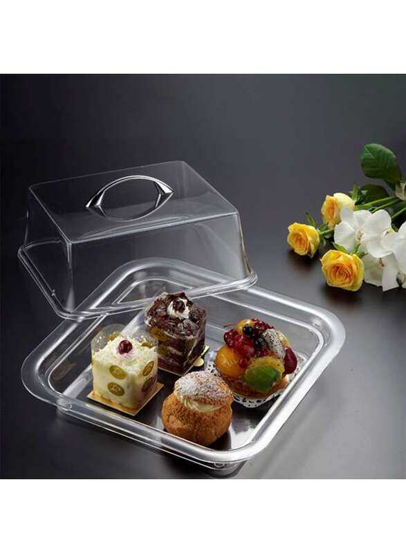 

Vague Acrylic Cake Box Square 35 cm