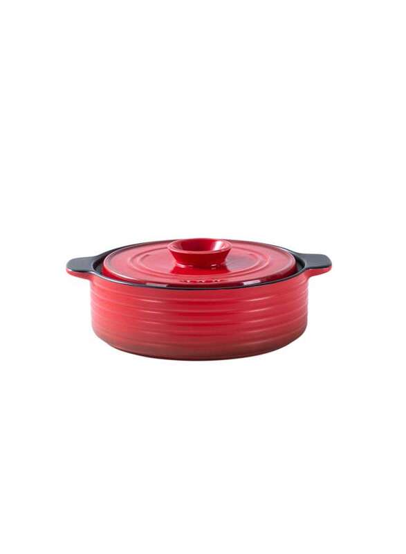 Che Brucia Ceramic Red Direct Fire 2 Liter Casserole
