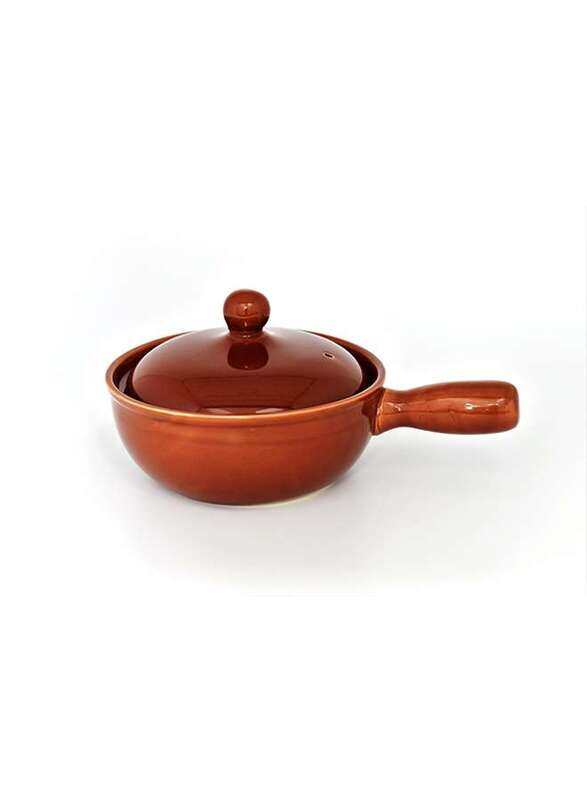 

Che Brucia Brown Pot with Cover 24.5 cm