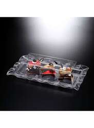 Vague Acrylic Rectangular Cake Box Clear 56 cm