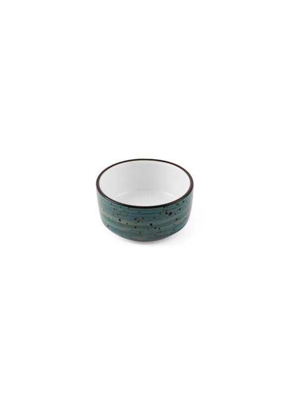 

Porceletta Green Color Glazed Porcelain Small Mezza Sauce Dish 2.5