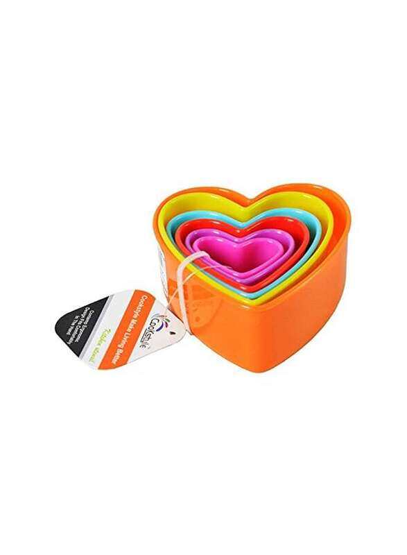 

Generic Multicolored Plastic 6 Plastics Cookie Mould Heart