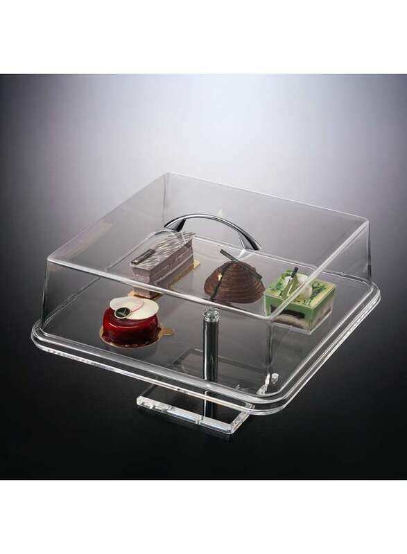 

Vague Acrylic Square Cake Stand w/ Cover M
