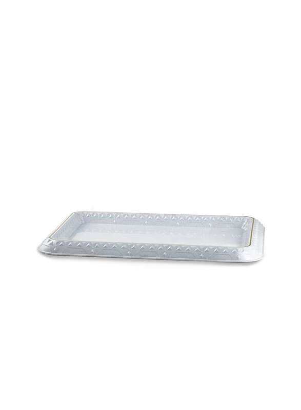 

Rose White Plastic Tray with Black Dots 49 cm RS-2121