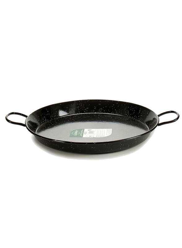 La Dehesa Enameled Steel Paella Pan 70 cm Black