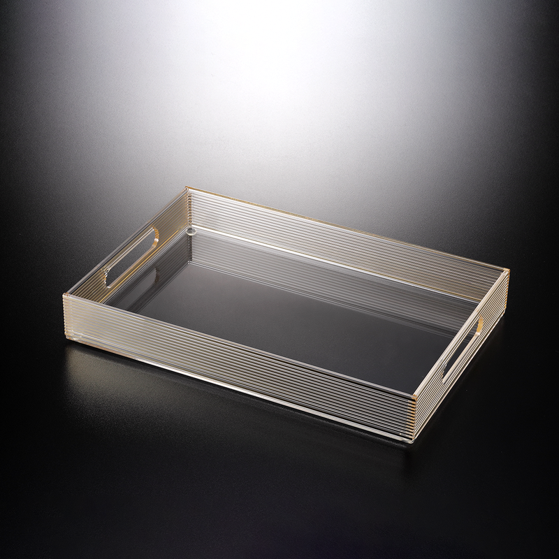 

Vague Acrylic Serving Tray 43 cm x 30.5 cm x 5 cm Golden