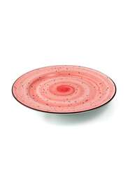 Porceletta Red Color Glazed Porcelain Flat Plate 15.5 cm / 6"
