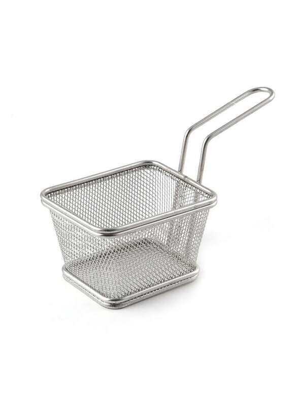 

Generic Stainless Steel Rectangular Fry Basket 12.5 cm