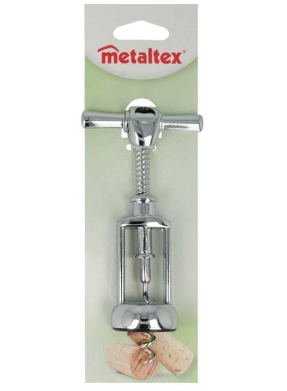 Metaltex Steel Chrome-Plated Corkscrew 6"