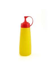 Plastic 450 ml Squeezer Yellow with Lid 16"