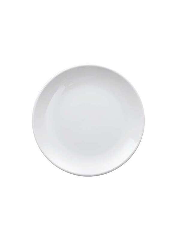 

Porceletta Ivory Porcelain Rimmed Thick Plate 20 cm / 8