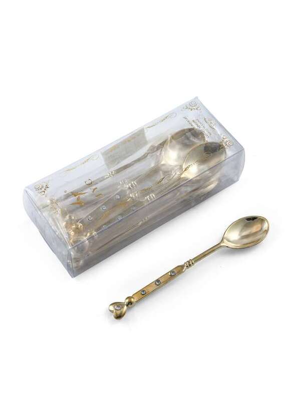 Stainless Steel Gold Tea Spoon 12 Pieces Set