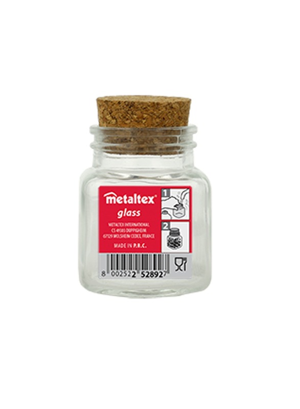 Metaltex Glass Glass Jar with Natural Cork Lid 100 ml
