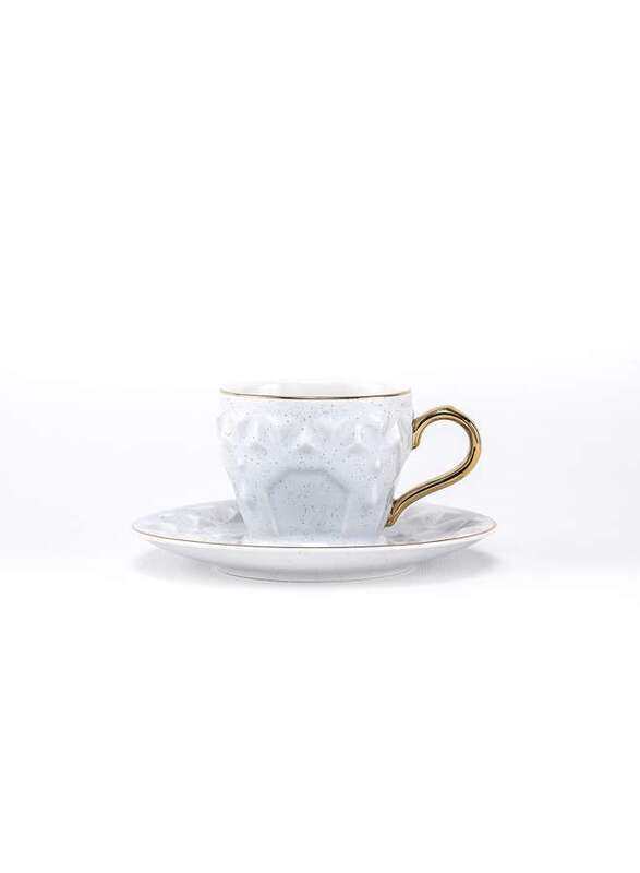 

Rose Porcelain 12 Piece Coffee Cup and Saucer Set White 80 ml RS-2121