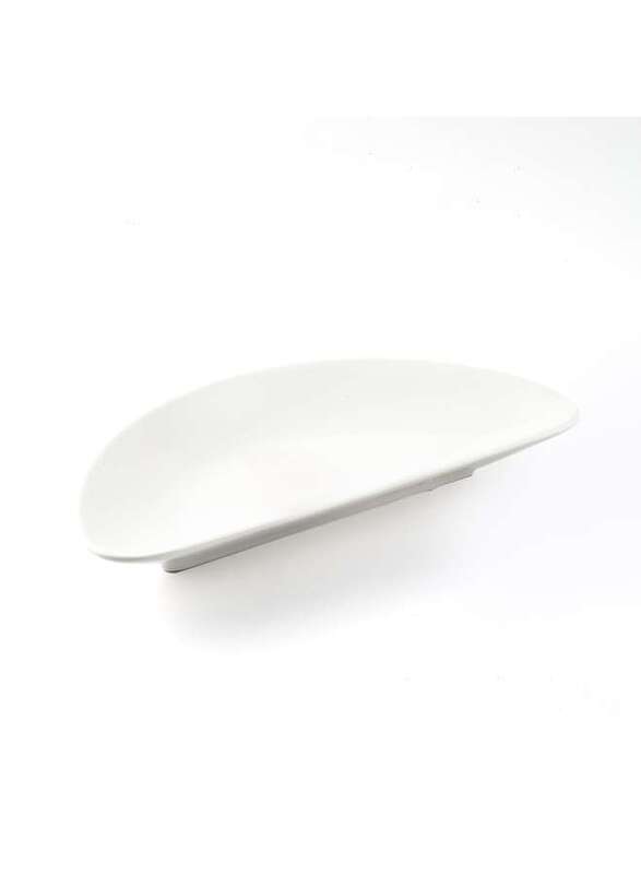 Porceletta Ivory Porcelain Moon Flat Plate 21.5 cm / 13"