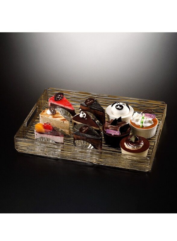 

Vague Basic Tray Bark Golden Lines 56 cm